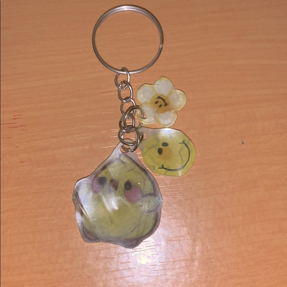 Yellow set keychain charms